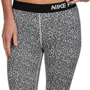 nike black spotted leggings